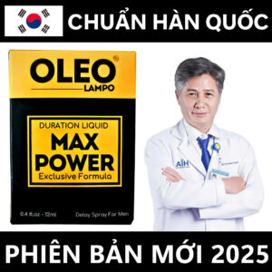 Xịt Oleo Lampo Max Power 12ml – Giải pháp kéo dài thời gian quan hệ cho nam giới, Chuẩn Hàn Quốc