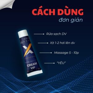 Rửa sạch DV, xì 1-2 hơi lên DV, massage 5-10 phút, dùng với 