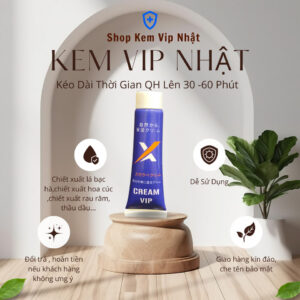 Chìa khóa giới thiệu kem VIP Nhật Bản, giúp kéo dài thời gian quan hệ từ 30-60 phút, chiết xuất từ bạc hà, hoa cúc, rau răm, thảo dầu, dễ sử dụng, giao hàng kín đáo, đổi trả hoàn tiền.