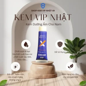 Kem vip nhật 69, kem dưỡng ẩm cho nam, dưỡng da mặt, an toàn và dễ sử dụng, thành phần tự nhiên, xuất xứ từ Nhật Bản, chất lượng cao và phù hợp mọi loại da nam giới.