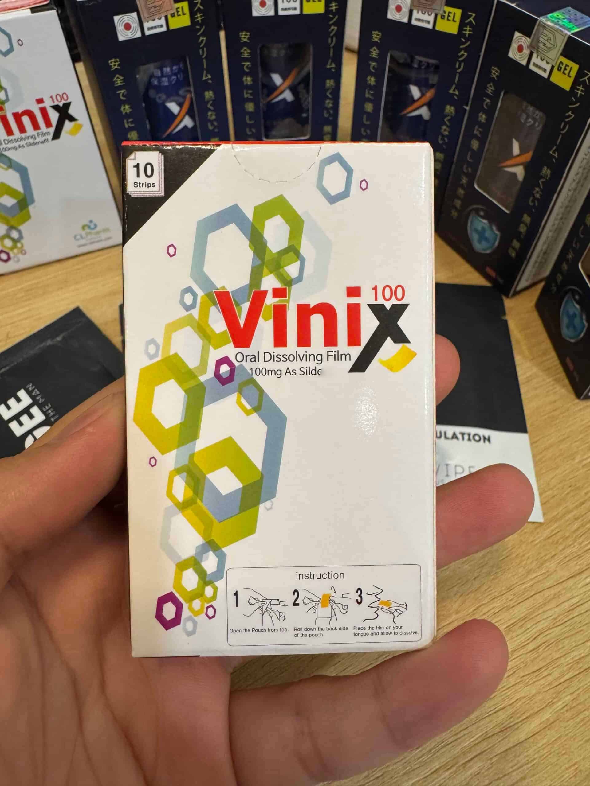 Tem Ngậm Vinix 100mg Chính Hãng Hàn Quốc CL Pharm – Hỗ Trợ Sinh Lý Nam, Kéo Dài Quan Hệ