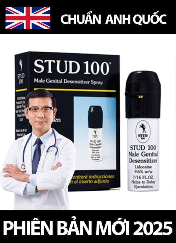 Xịt Kéo Dài Thời Gian Quan Hệ Stud 100 Chính Hãng – Hỗ trợ kéo dài thời gian, an toàn tiện lợi